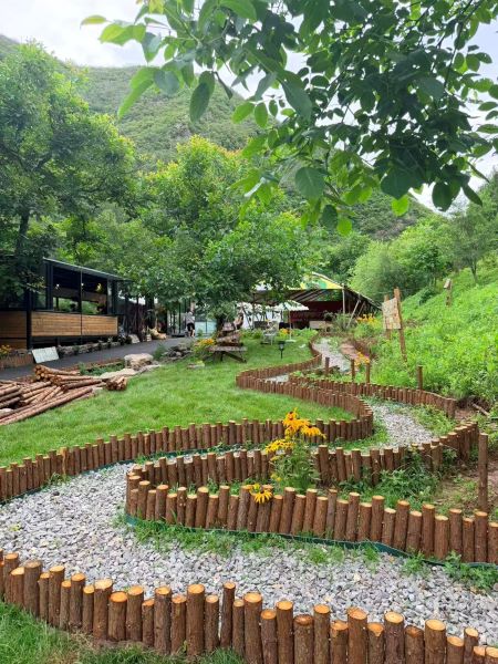 北京市平谷区大岭后村露营基地。北京市平谷区夏各庄镇人民政府供图